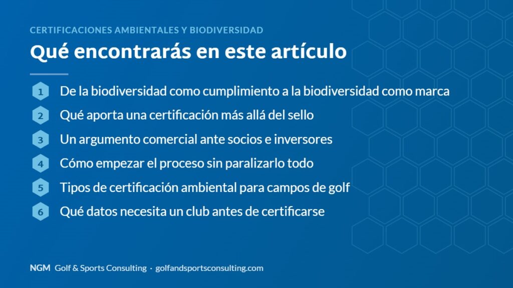 Índice del artículo: Certificaciones ambientales y biodiversidad