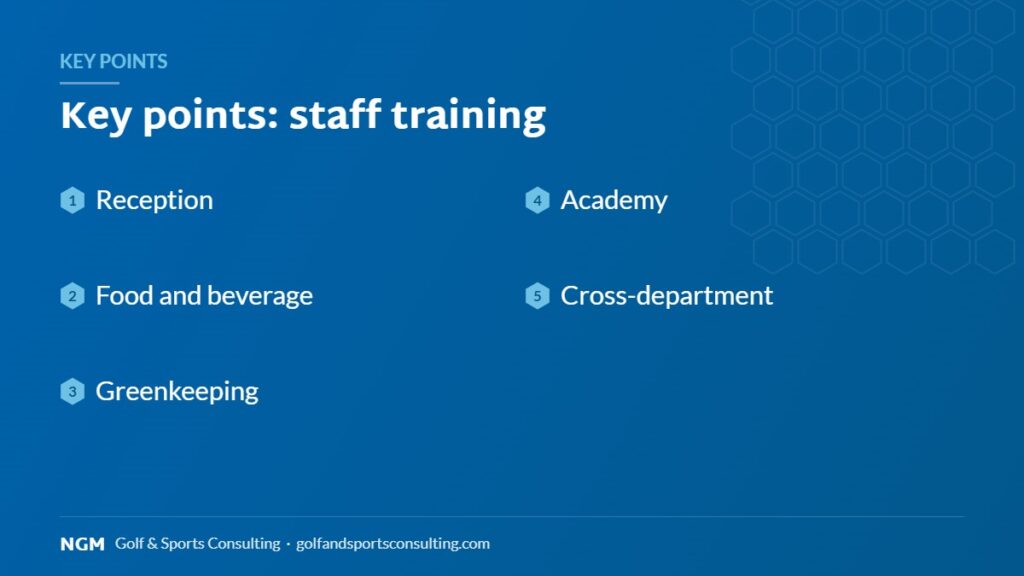 Key points of staff training – infographic