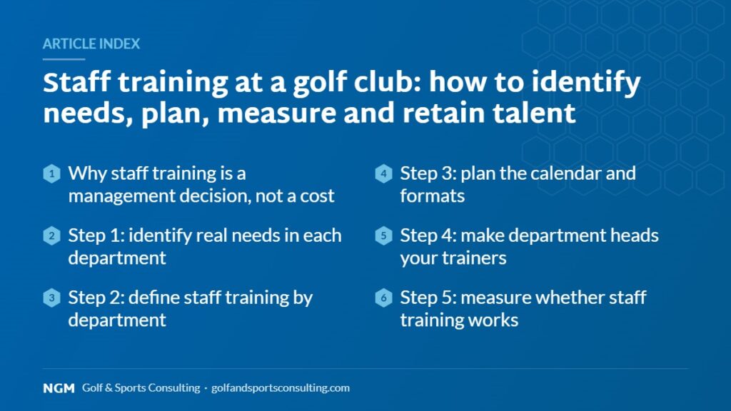 Article index: staff training