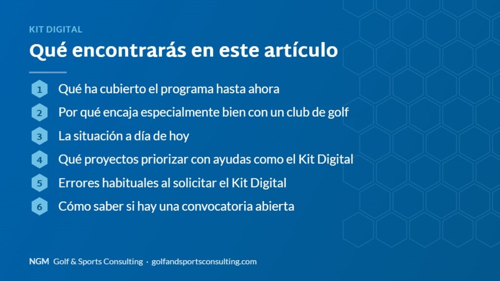 Índice del artículo: Kit Digital