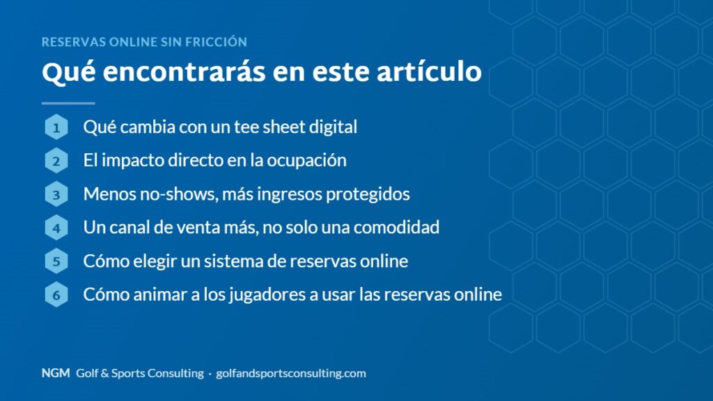 Índice del artículo: Reservas online sin fricción